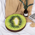 3D kiwi fruit  digital printed micromink round  seat cushion for kids